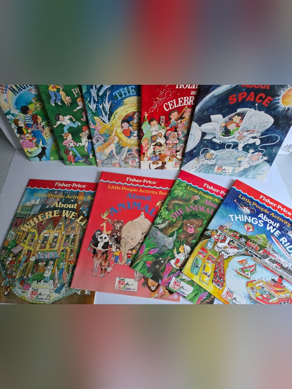 Fisher Price Activity Book Lot Vtg